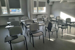 zdjęcie wyremontowanego pomieszczenia siedziby Centrum, przy ul. Kordeckiego 15.